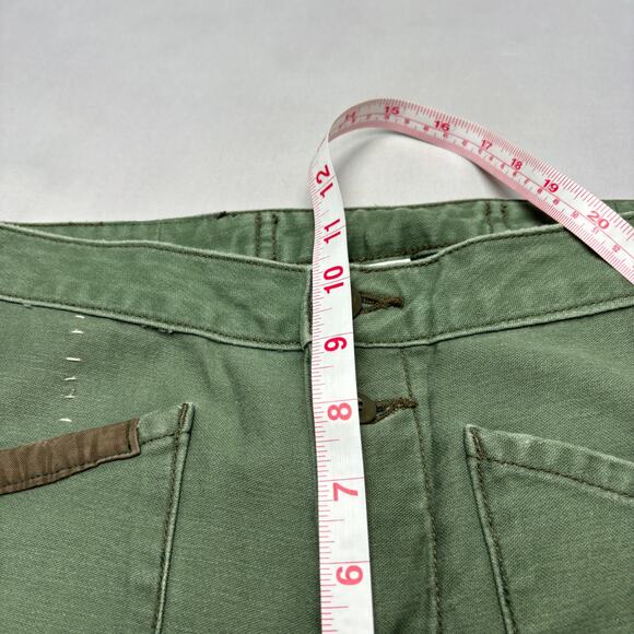 NSF Wide Leg Patchwork Pants Women's 27 Cropped Cargo Boho Lagenlook - Picture 8 of 12